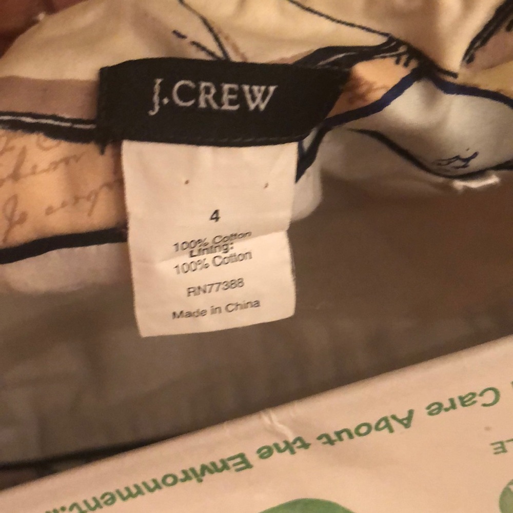💕VINTAGE JCREW STRAPLESS DRESS💕 - Picture 4 of 4